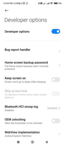 How to activate Developer Mode in Xiaomi