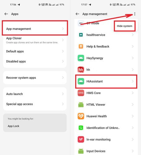 How to disable Hi Assistant on the Realme desktop?